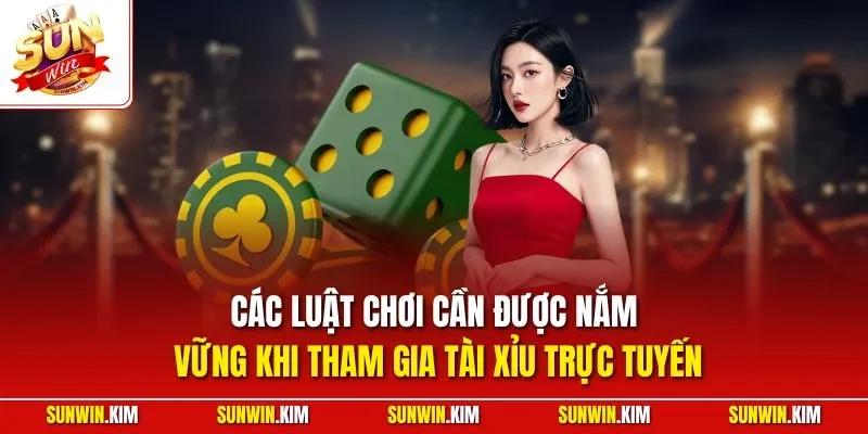 Các luật chơi cần được nắm vững khi tham gia tài xỉu trực tuyến
